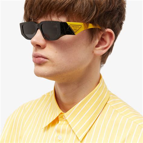 prada black and yellow sunglasses|prada sunglasses deals.